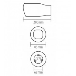 Koncovka výfuku (Ø výfuku do 62mm)