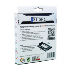 Bezrámečná  podložka spz simple fix 2ks černá velikost 110mm