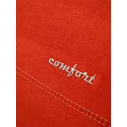 Potahy pro FIAT 500 (2007-2022) Comfort (Alcantara) cihlově červená (vyp)