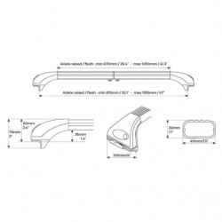 Střešní nosič Hyundai ix35 (Flush rail) (2010-2015) Ariete