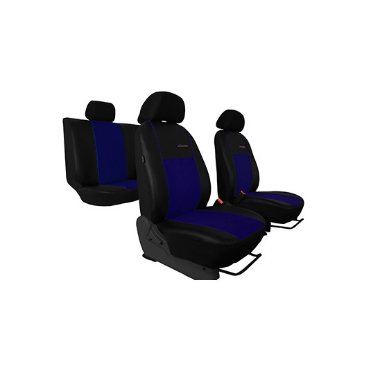 Potahy pro SUZUKI VITARA (1988-2004) Exclusive Alcantara (Alcantara-kůže) modrá (vyp)