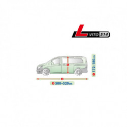 Plachta na auto Mercedes Vito II od 2003 vito - Garage L