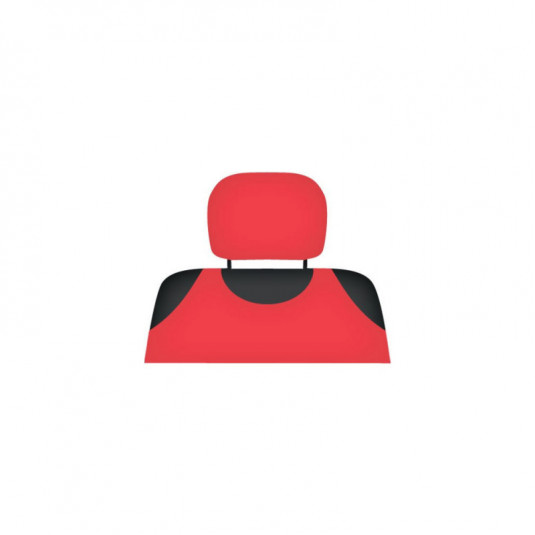 Potahy na hlavové opěrky 2ks červené