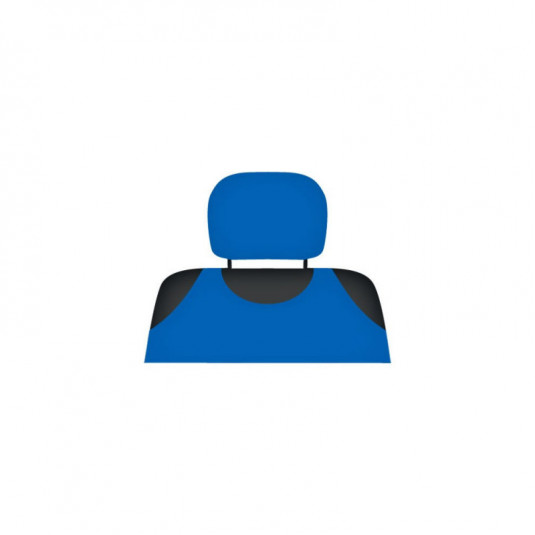 Potahy na hlavové opěrky 2ks modré