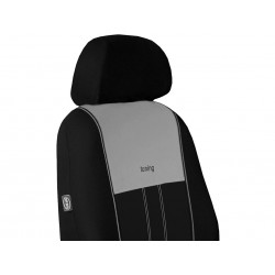 Autopoťahy Design červeno-čierne (velour-textil)