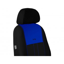 Autopoťahy Design červeno-čierne (velour-textil)