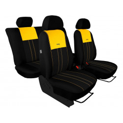 Autopoťahy Design červeno-čierne (velour-textil)