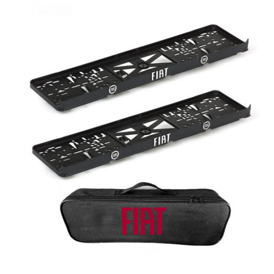 2x podložky ŠPZ  a taška FIAT - sada