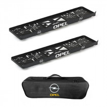 2x podložky ŠPZ  a taška NISSAN- sada