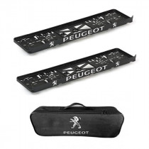 2x podložky ŠPZ  a taška NISSAN- sada