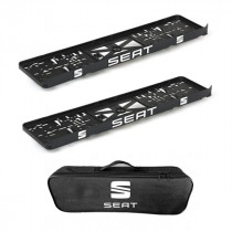 2x podložky ŠPZ  a taška NISSAN- sada