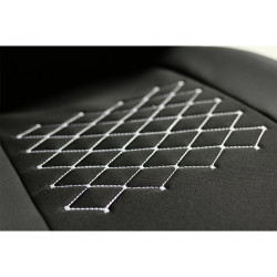 Autopoťahy Design červeno-čierne (velour-textil)