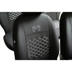 Autopoťahy Design červeno-čierne (velour-textil)