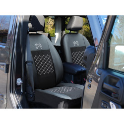 Autopoťahy Design červeno-čierne (velour-textil)