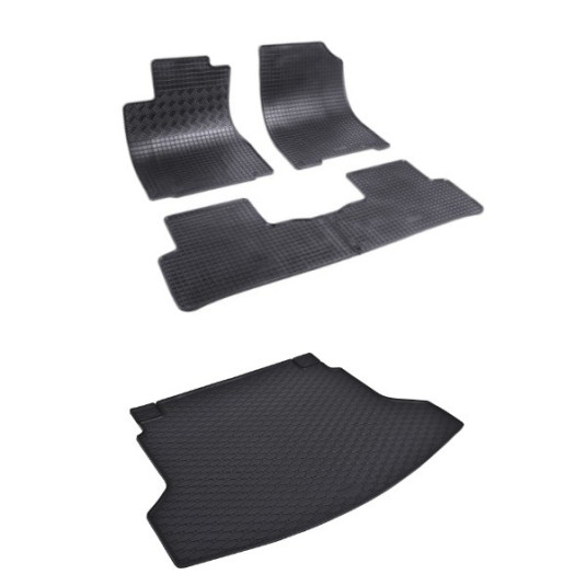 Rohože a vanička pre HONDA CR-V (2012-2018) cez tunel