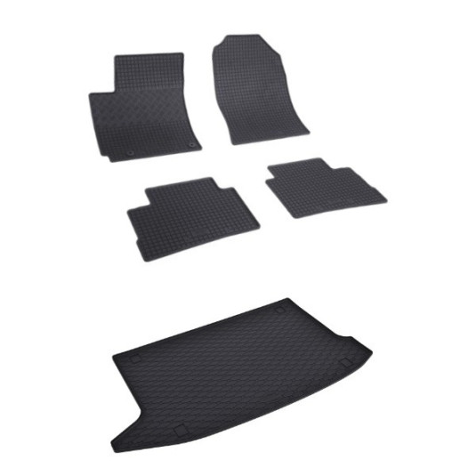 Rohože a vanička pre HYUNDAI Kona Electric - horná poloha (od 2020)