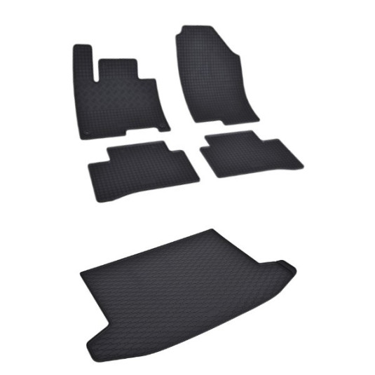 Rohože a vanička pre Kia Sportage /MHEV/HEV 2022- (horní poloha)