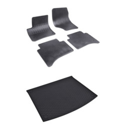 Rohože a vanička pre Volkswagen Touareg 2002 - 2010 (dvojzónová klimatizácia)