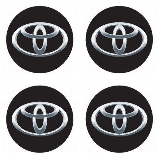 Samolepky pryskyřičné 3D TOYOTA 4ks