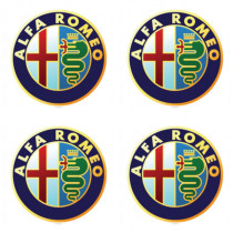 Samolepky pryskyřičné 3D ALFA ROMEO 4ks