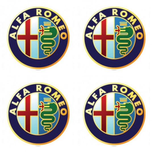 Samolepky pryskyřičné 3D ALFA ROMEO 4ks
