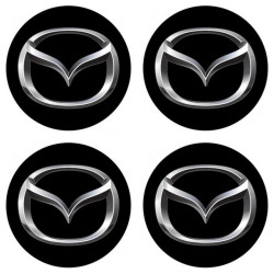Samolepky pryskyřičné 3D MAZDA 4ks