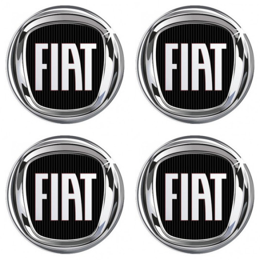 Samolepky pryskyřičné 3D FIAT 4ks