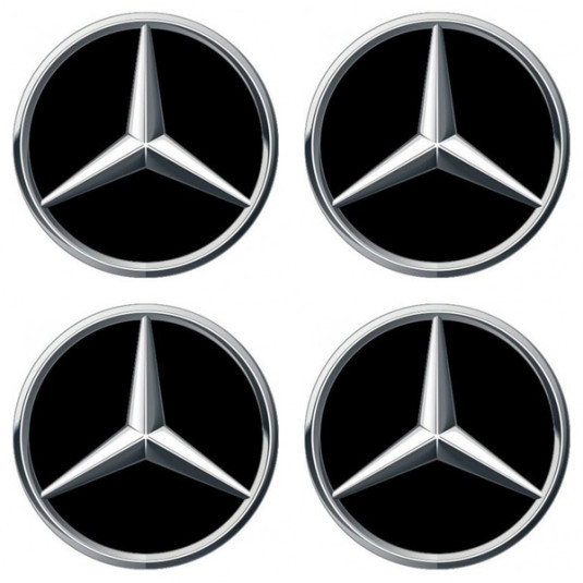 Samolepky pryskyřičné 3D MERCEDES 4ks