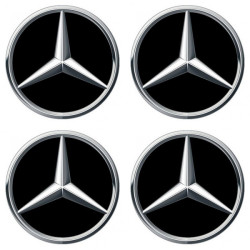 Samolepky pryskyřičné 3D MERCEDES 4ks