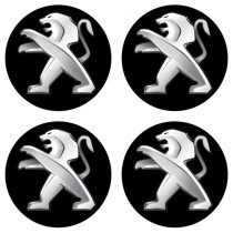 Samolepky pryskyřičné 3D PEUGEOT 4ks