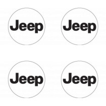 Samolepky pryskyřičné 3D Jeep 4ks