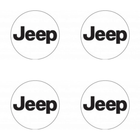 Samolepky pryskyřičné 3D Jeep 4ks