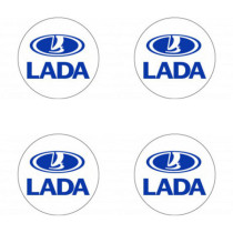 Samolepky pryskyřičné 3D Lada 4ks
