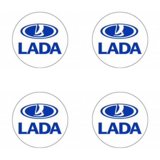 Samolepky pryskyřičné 3D Lada 4ks