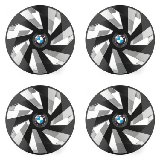 Poklice pro BMW 14 Vector RC black and silver
