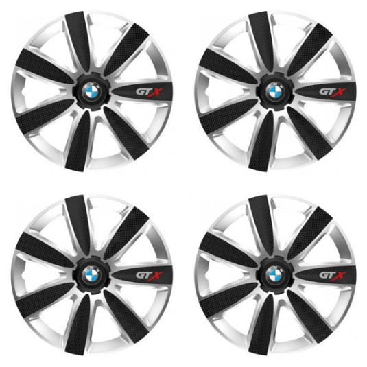 Poklice pro BMW 14 GTX CARBON silver/black