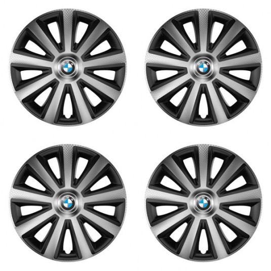 Poklice pro BMW 16 Aviator carbon silver&black