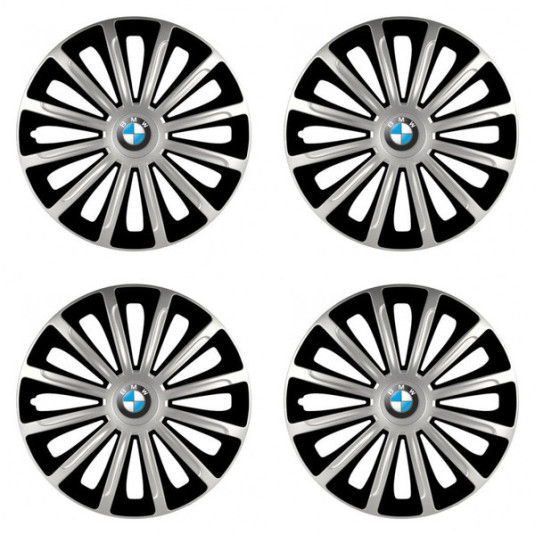 Poklice pro BMW 16 TREND silver and black