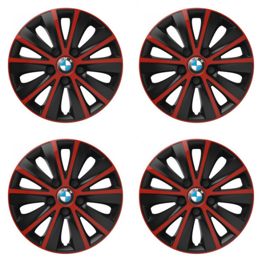 Poklice pro BMW 16 RAPIDE red and black