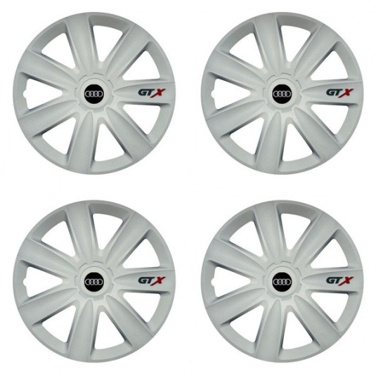 Poklice pro Audi 15 GTX carbon white
