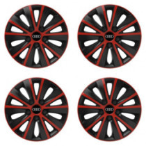 Poklice pro Audi 15 RAPIDE red and black