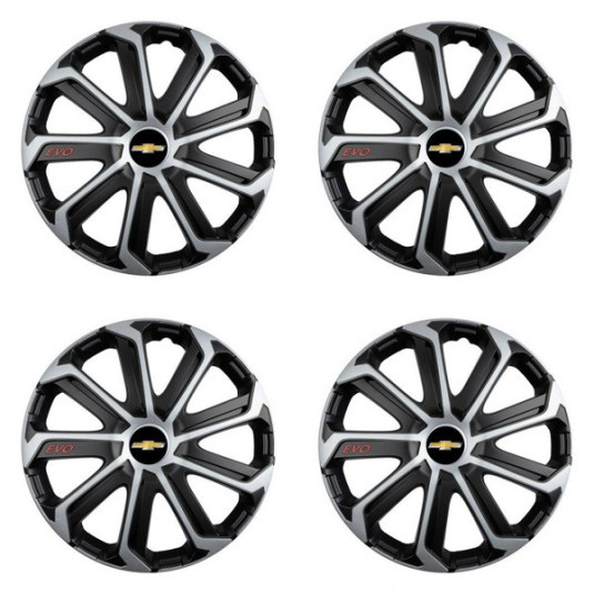 Poklice pro Chevrolet 15 Evo black&silver