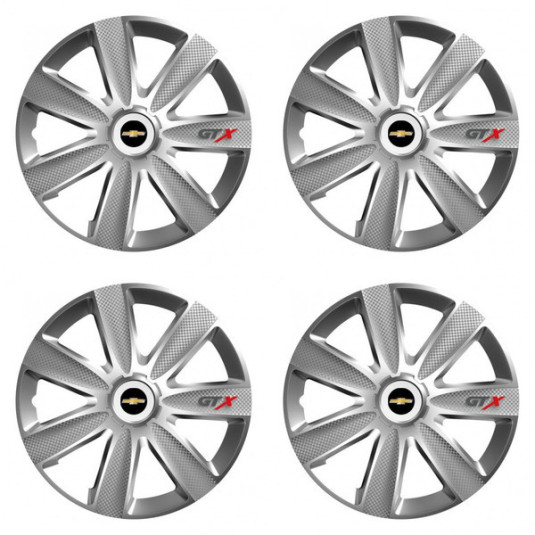 Poklice pro Chevrolet 16 GTX CARBON silver