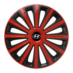 Poklice pro Hyundai 15 TREND red and black