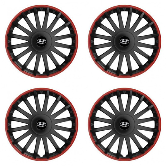 Poklice pro Hyundai 16 CRYSTAL RO black