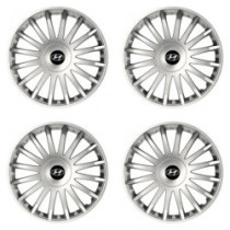 Poklice pro Hyundai 16 CRYSTAL silver