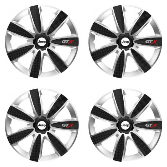 Poklice pro Jeep 14 GTX CARBON silver/black