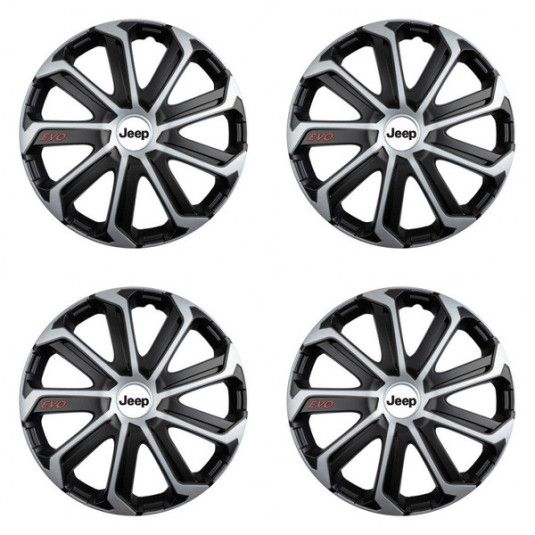 Poklice pro Jeep 15 Evo black&silver