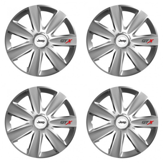 Poklice pro Jeep 15 GTX CARBON silver