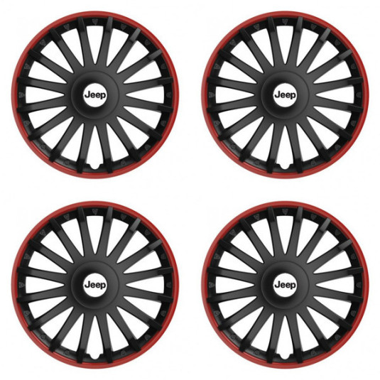 Poklice pro Jeep 16 CRYSTAL RO black